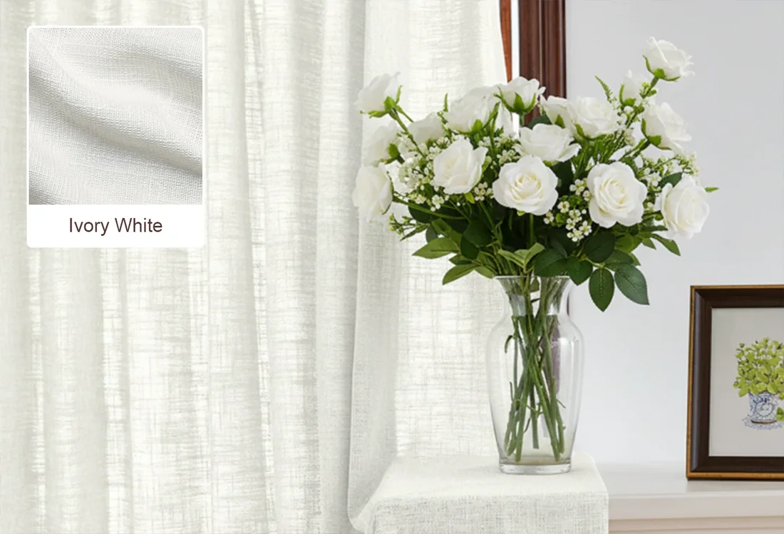 Ivory White Curtains Free Swatches