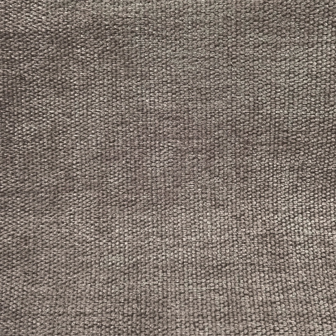 Macro detail of coffee Alex curtain fabric showing dense textured weave