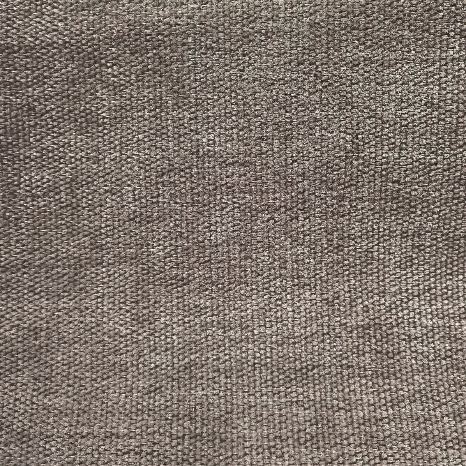 Macro detail of coffee Alex curtain fabric showing dense textured weave