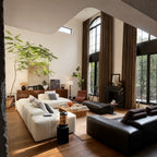 Alex 100% Blackout Extra Long Linen Look Curtains