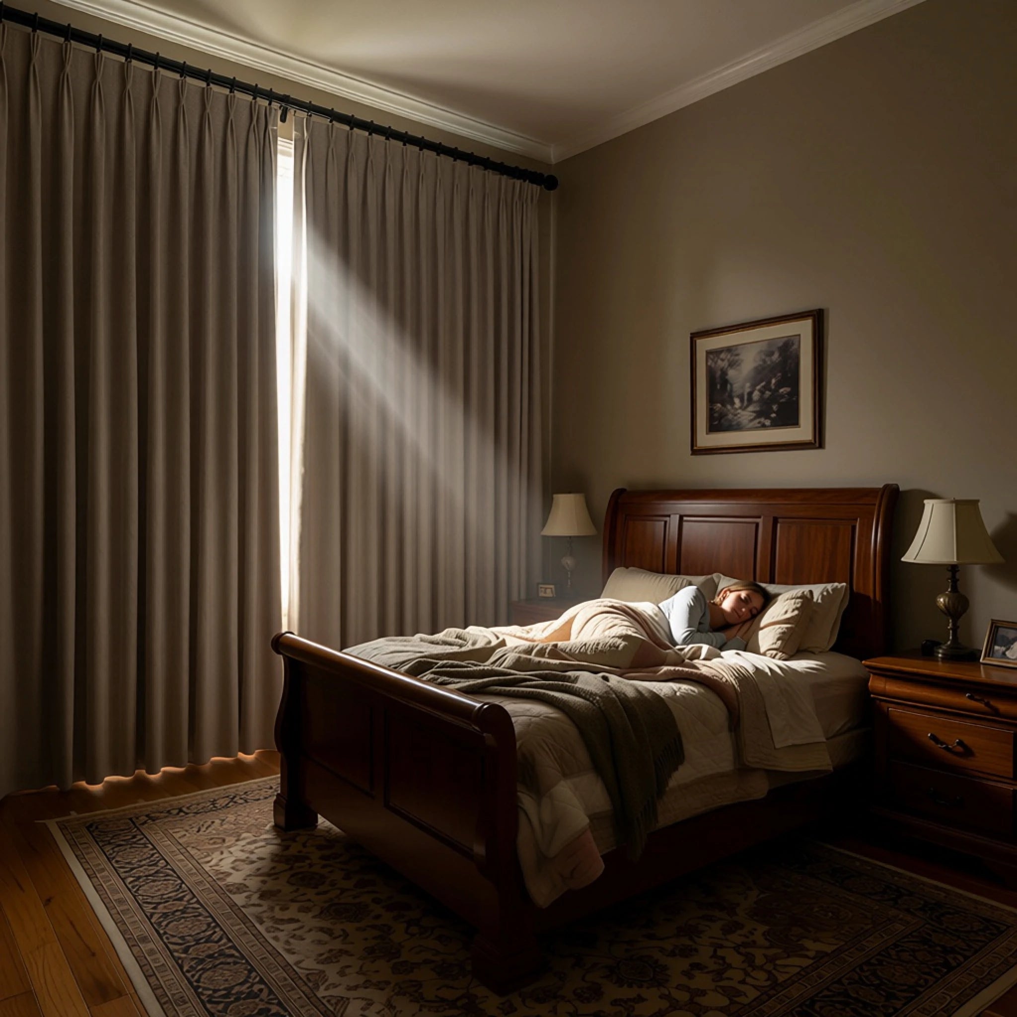 Alex 100% Blackout Linen Look Curtains