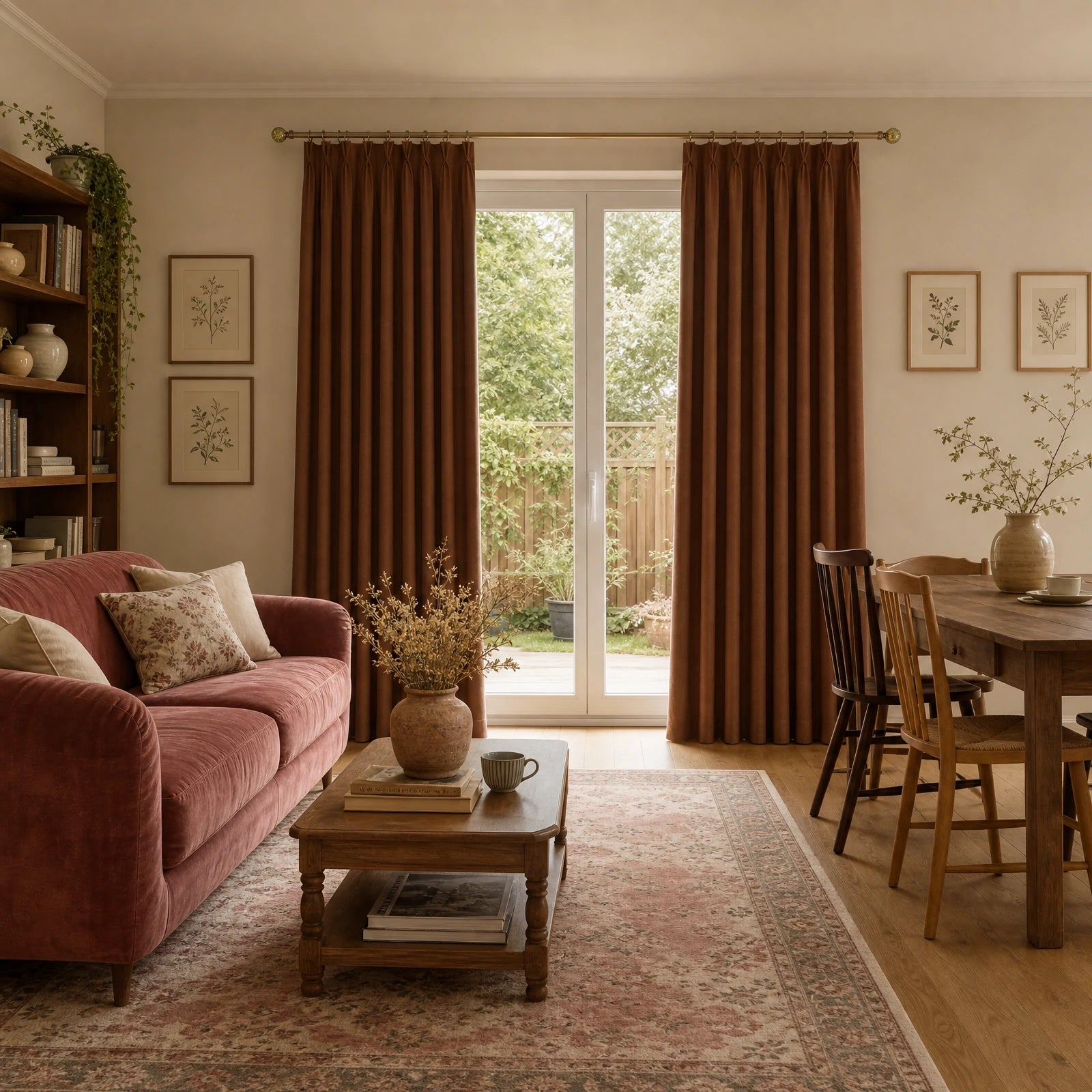 Alex 100% Blackout Linen Look Curtains