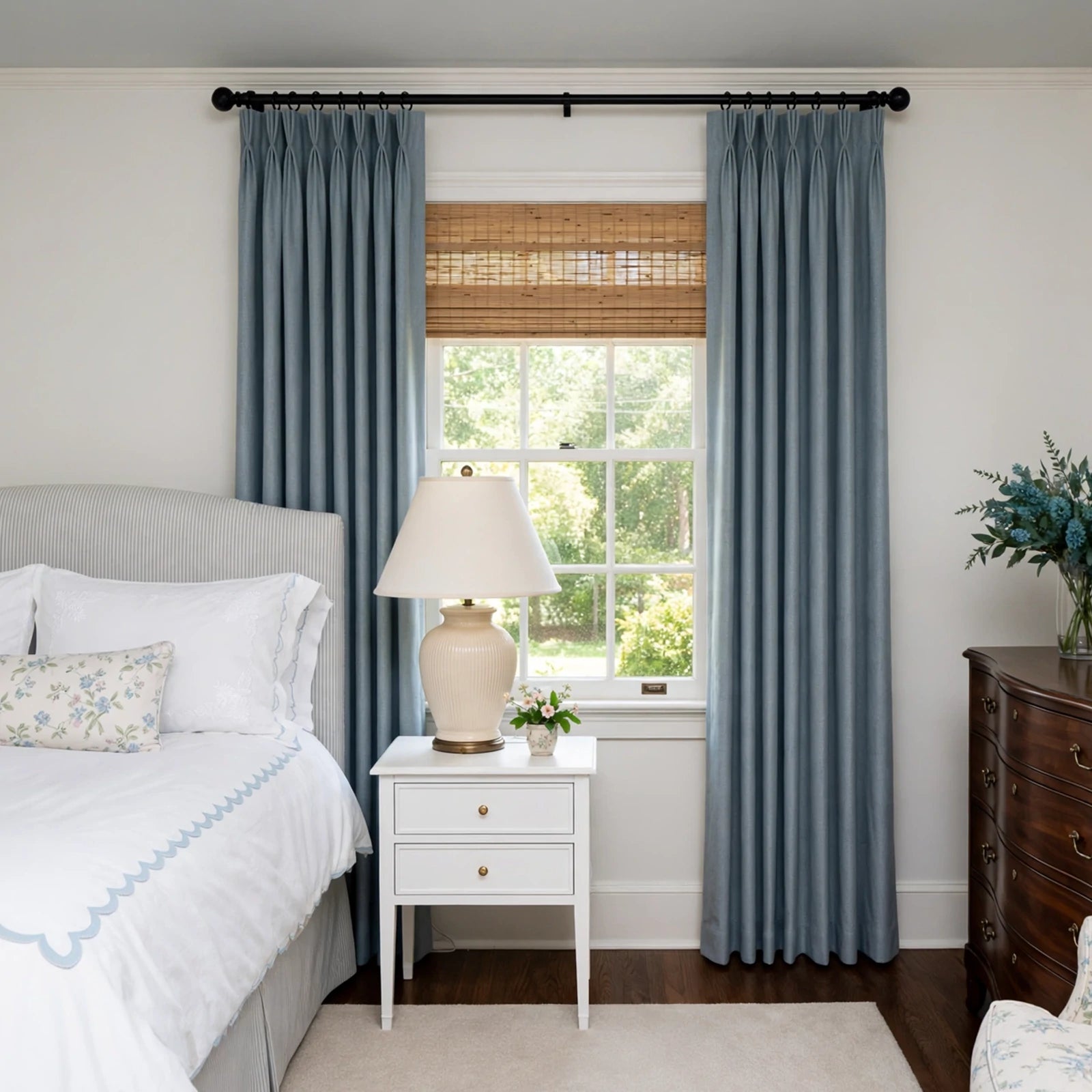 Alex 100% Blackout Linen Look Curtains