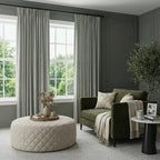 Ash Cotton Linen Blend Curtains
