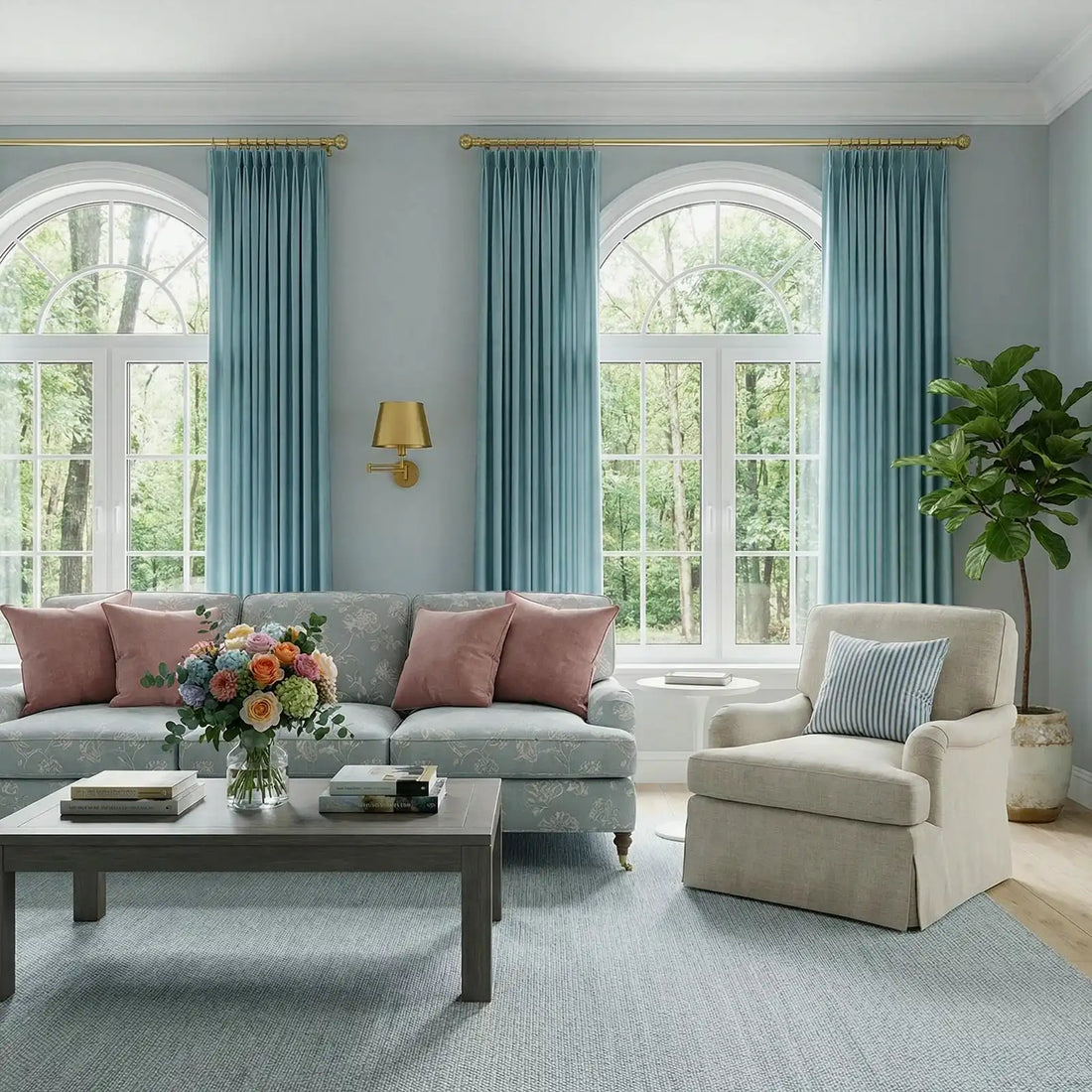 Ash Cotton Linen Blend Curtains