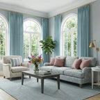 Ash Cotton Linen Blend Curtains