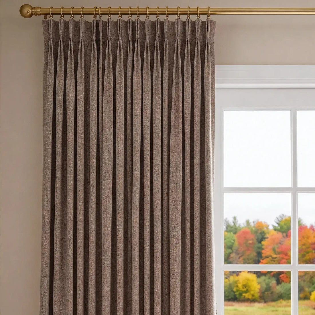 Ash Cotton Linen Blend Curtains