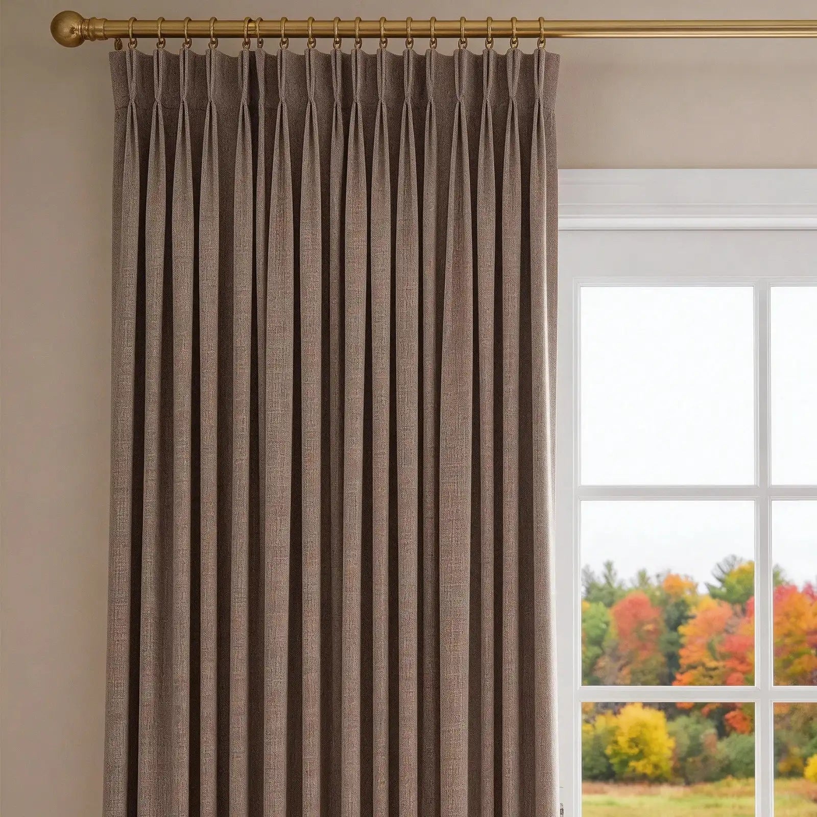 Ash Cotton Linen Blend Curtains