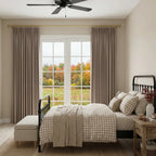 Ash Cotton Linen Blend Curtains