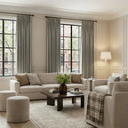 Ash Cotton Linen Blend Curtains