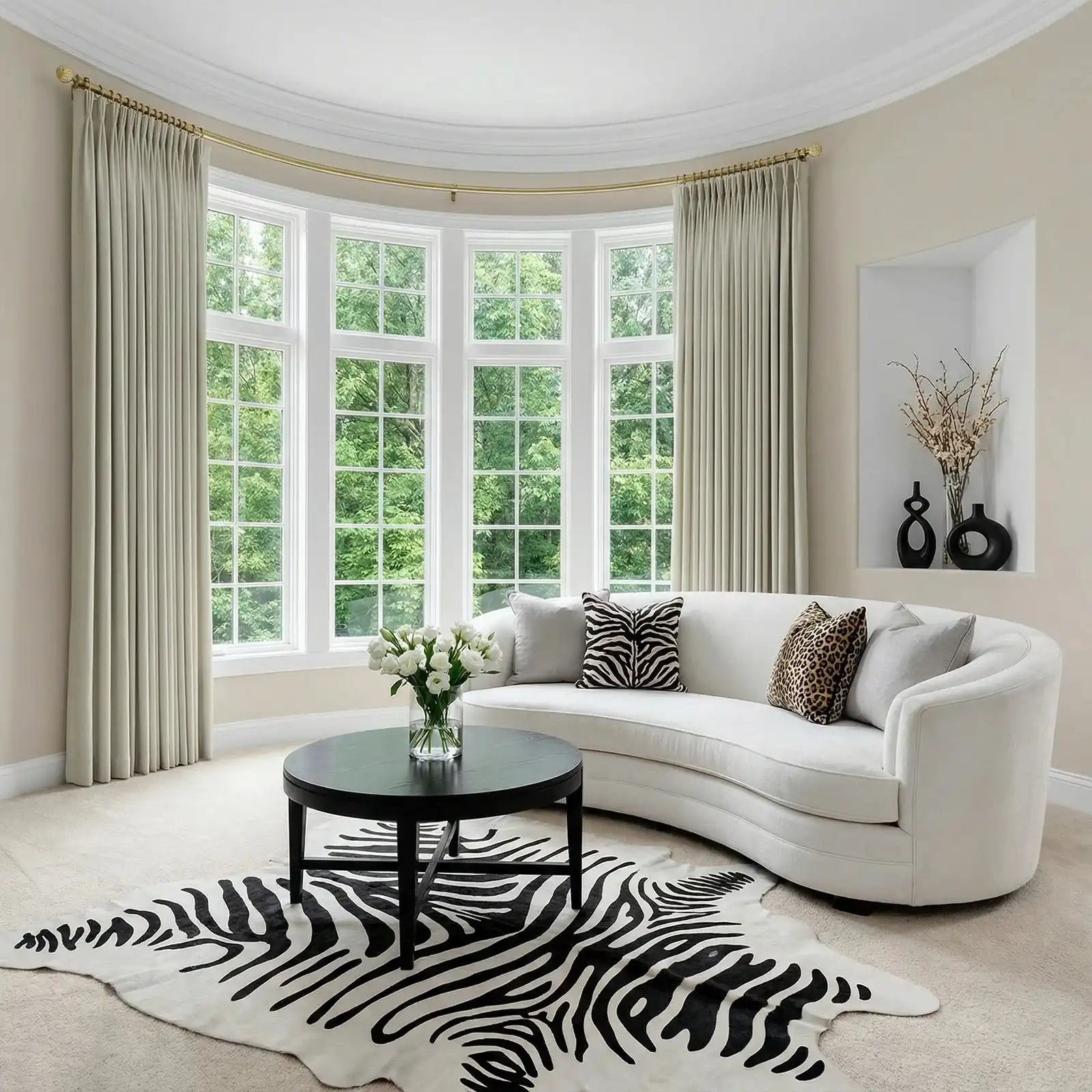 Ash Cotton Linen Blend Curtains