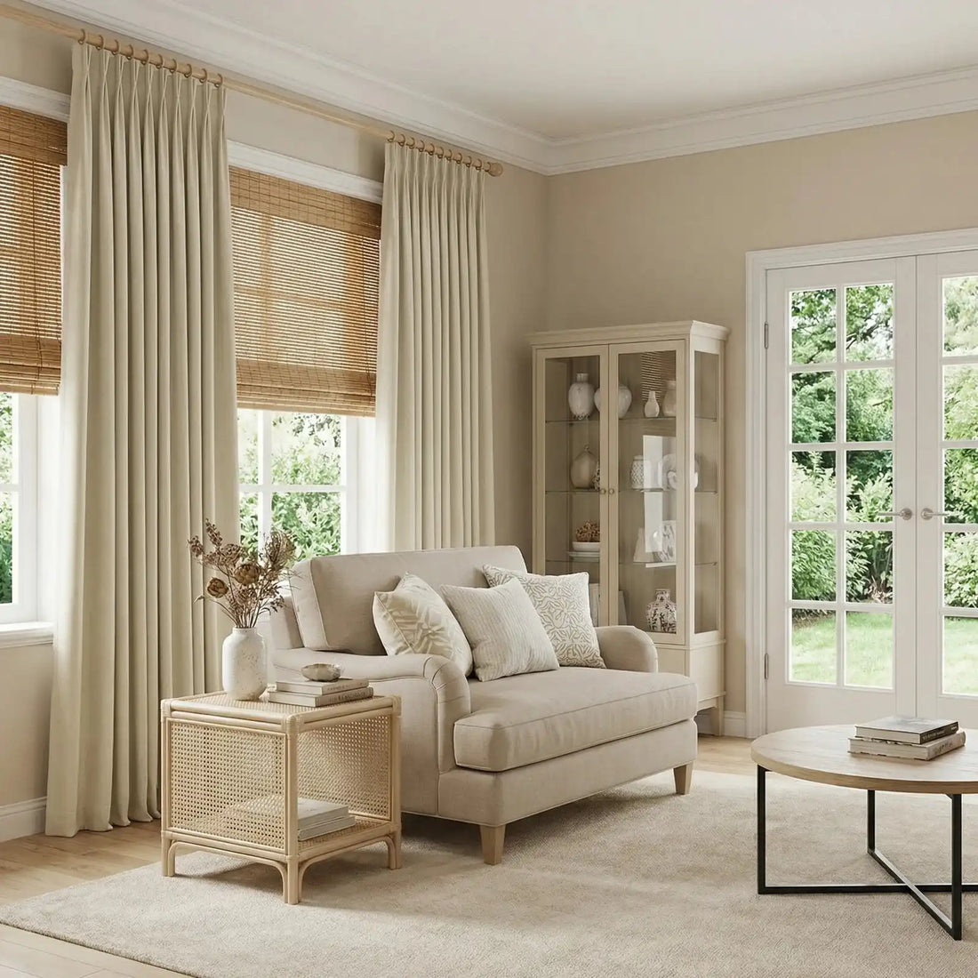 Ash Cotton Linen Blend Curtains