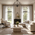 Ashley Cotton Semi Sheer Curtains