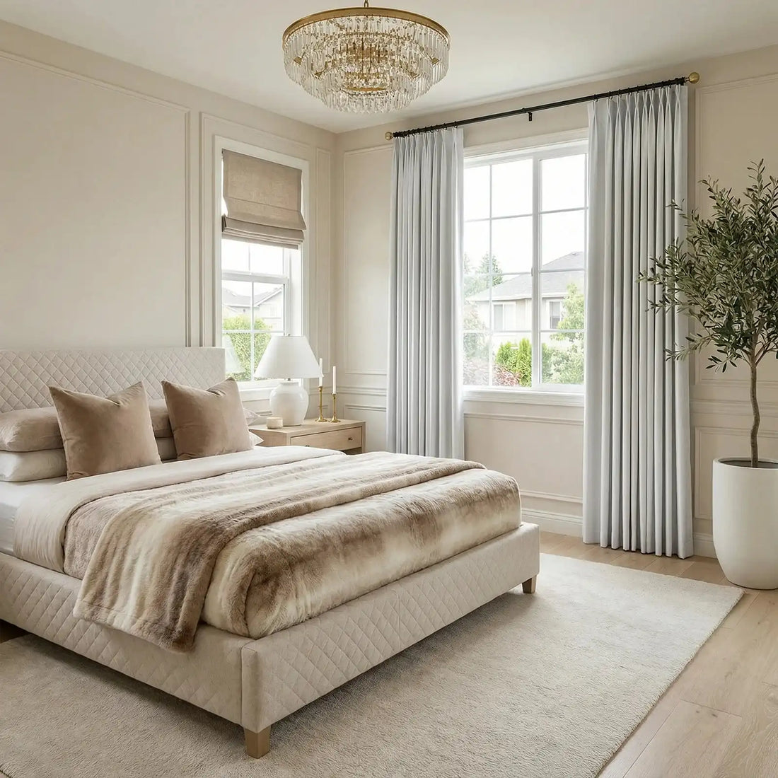 Ash Cotton Linen Blend Curtains