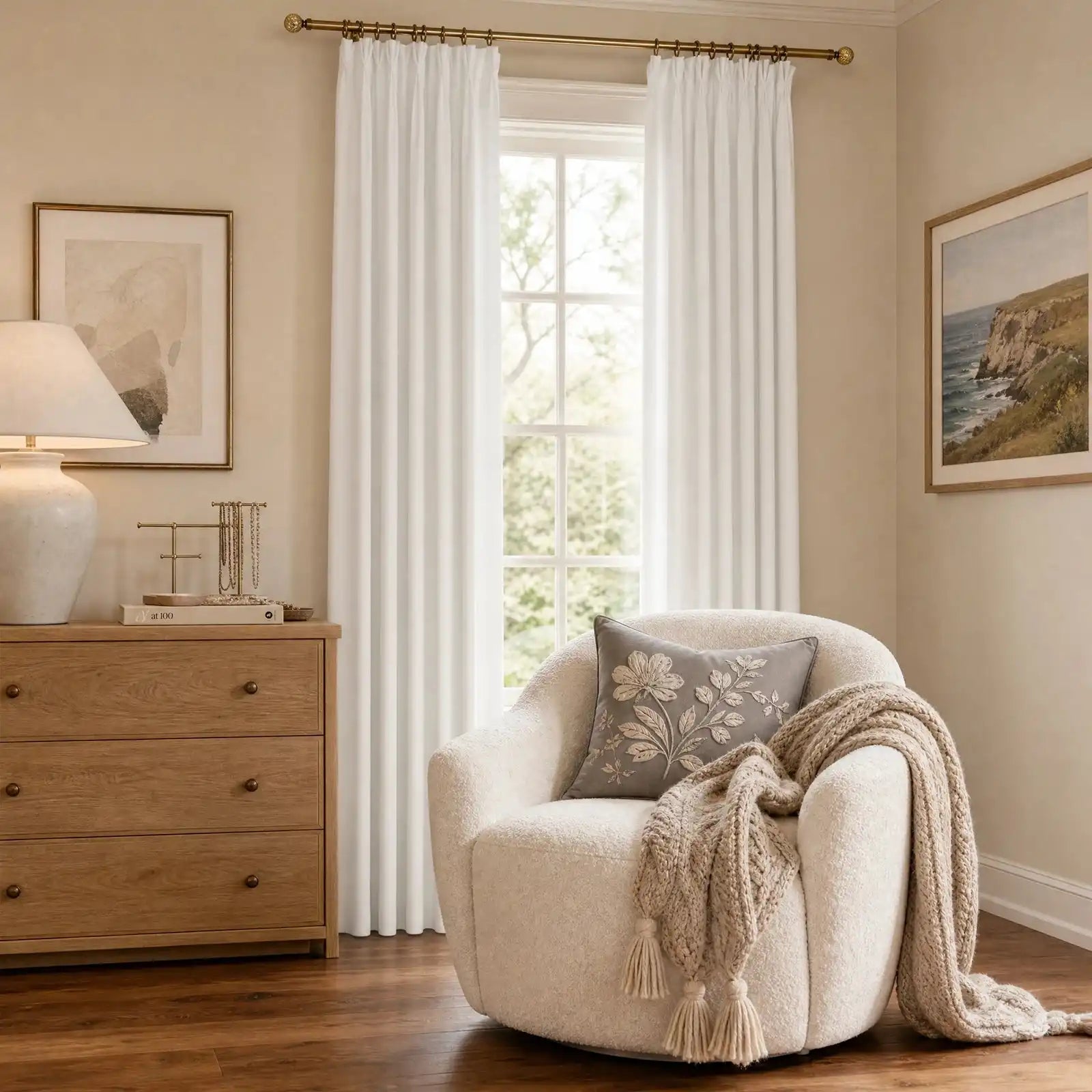 Austin Chenille Feel Curtains