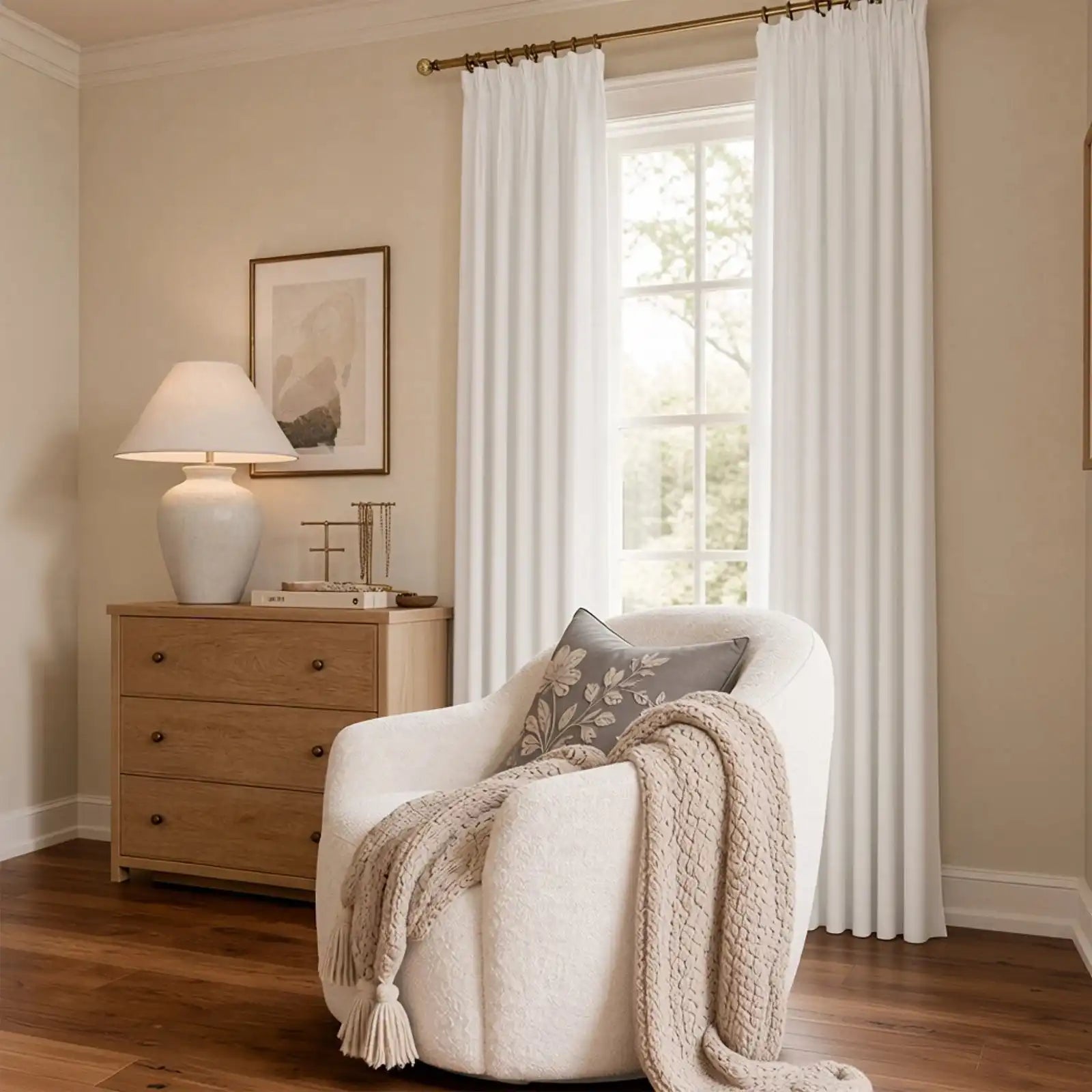 Austin Chenille Feel Curtains