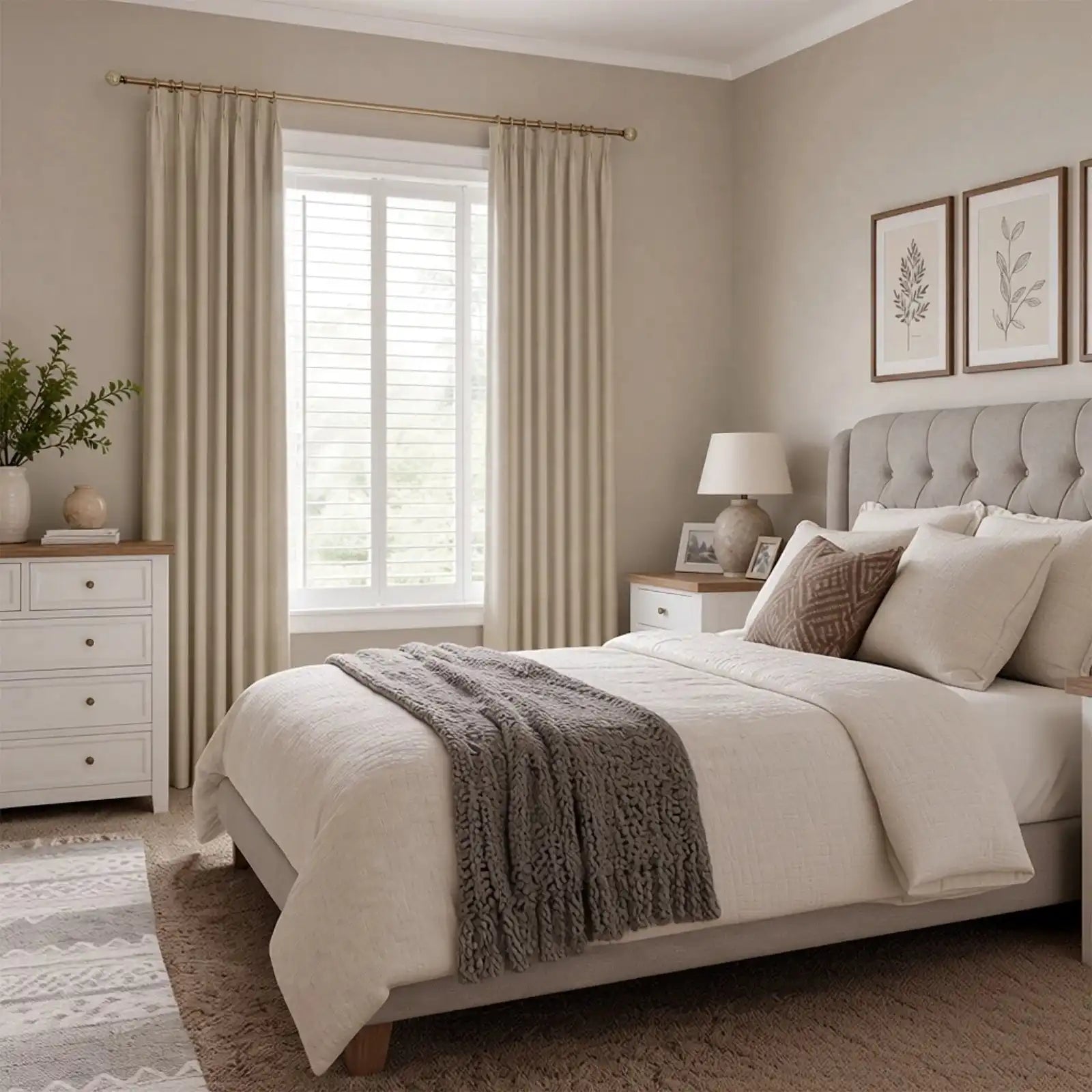 Austin Chenille Feel Curtains