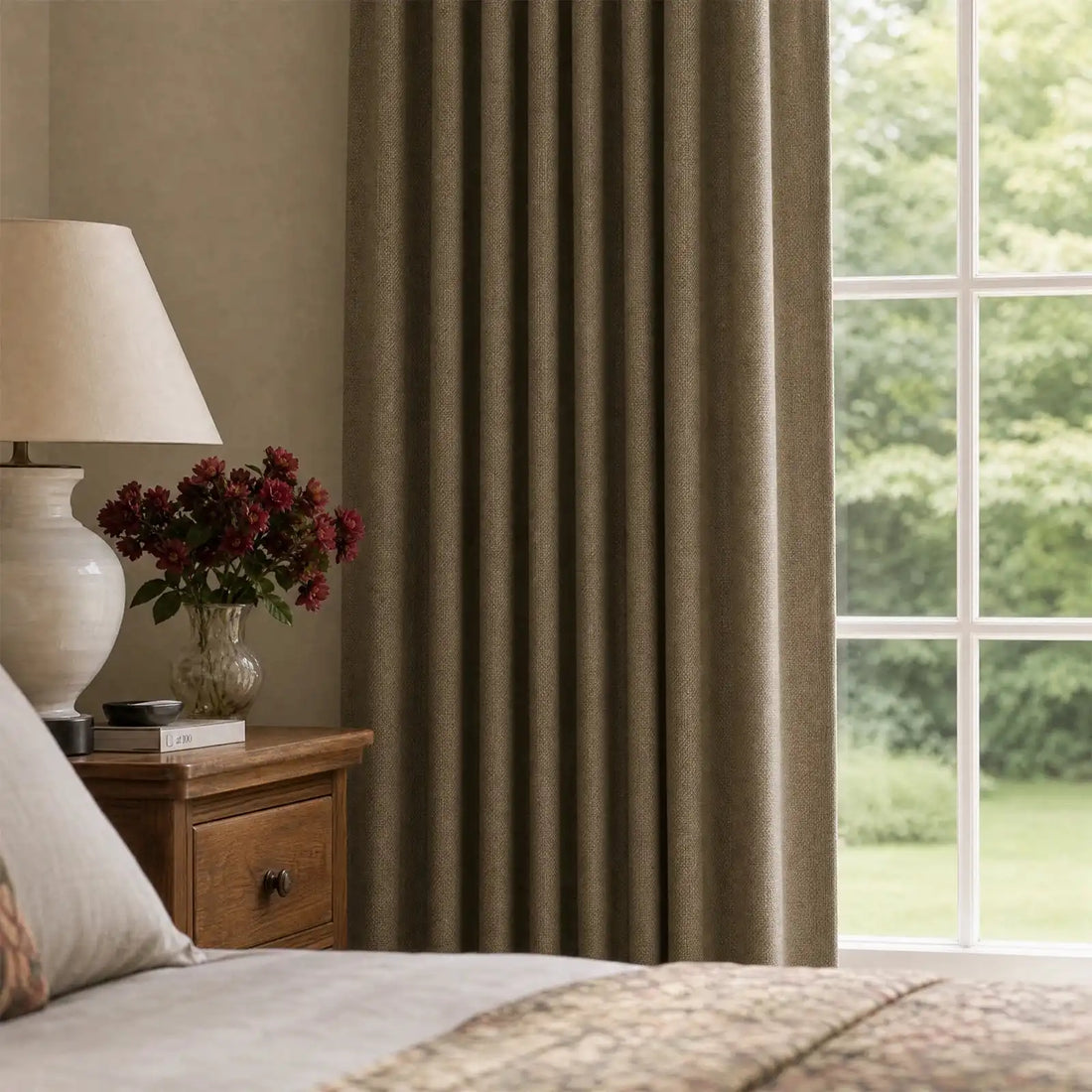 Austin Chenille Feel Curtains