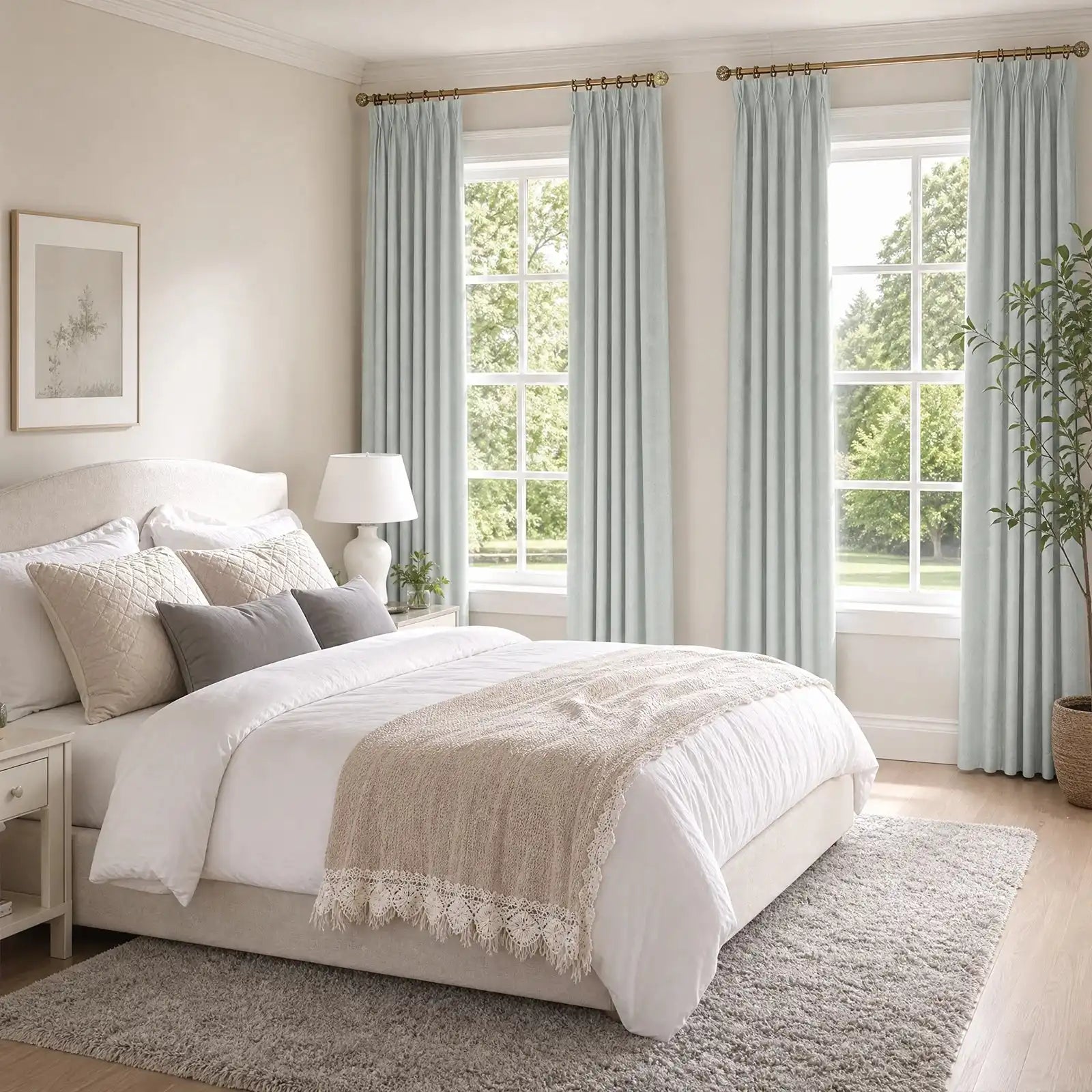Austin Chenille Feel Curtains
