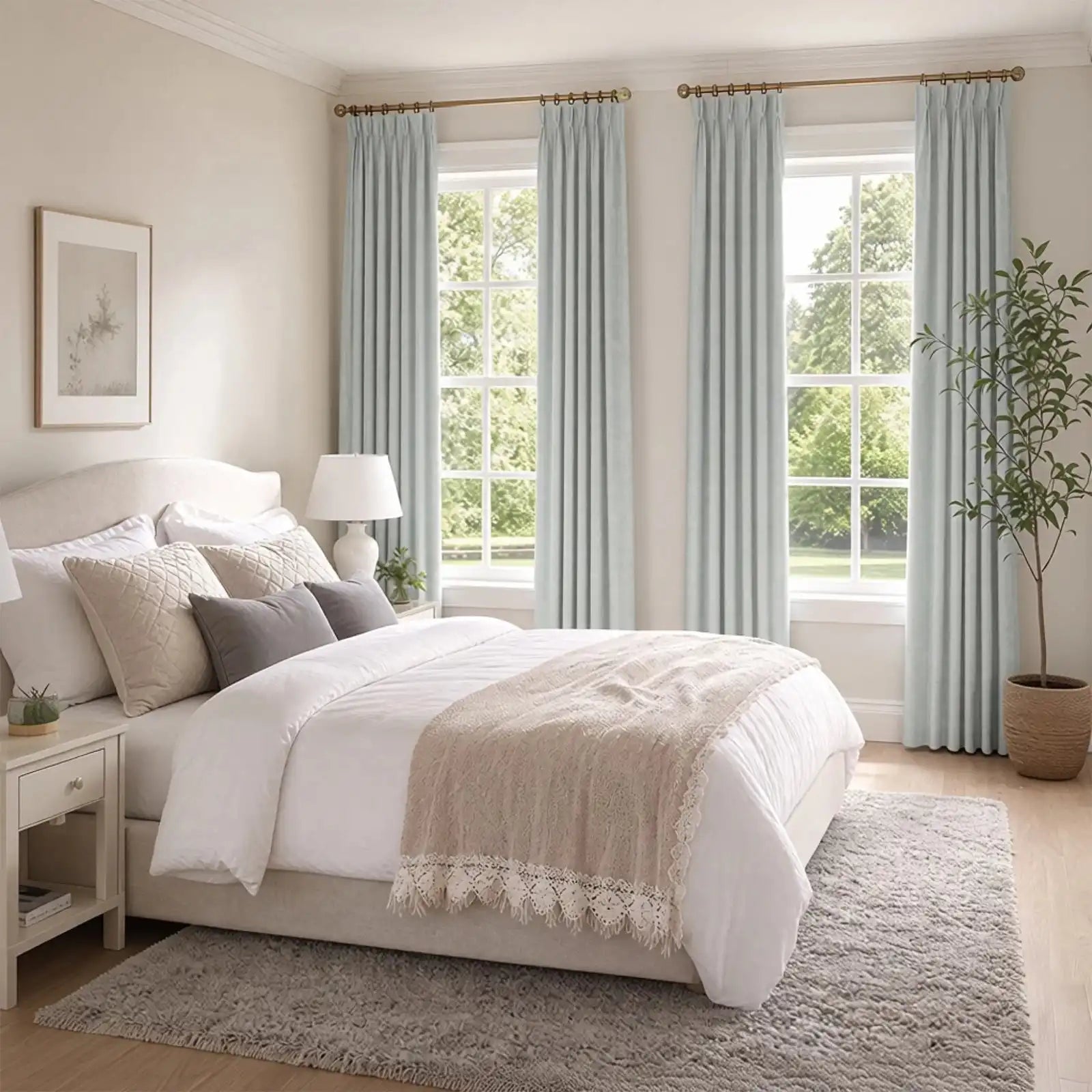 Austin Chenille Feel Curtains