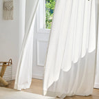 Ayla Weave Extra Long Sheer Curtains sway naturally in the wind.