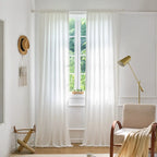 Ayla Woven Sheer Curtains