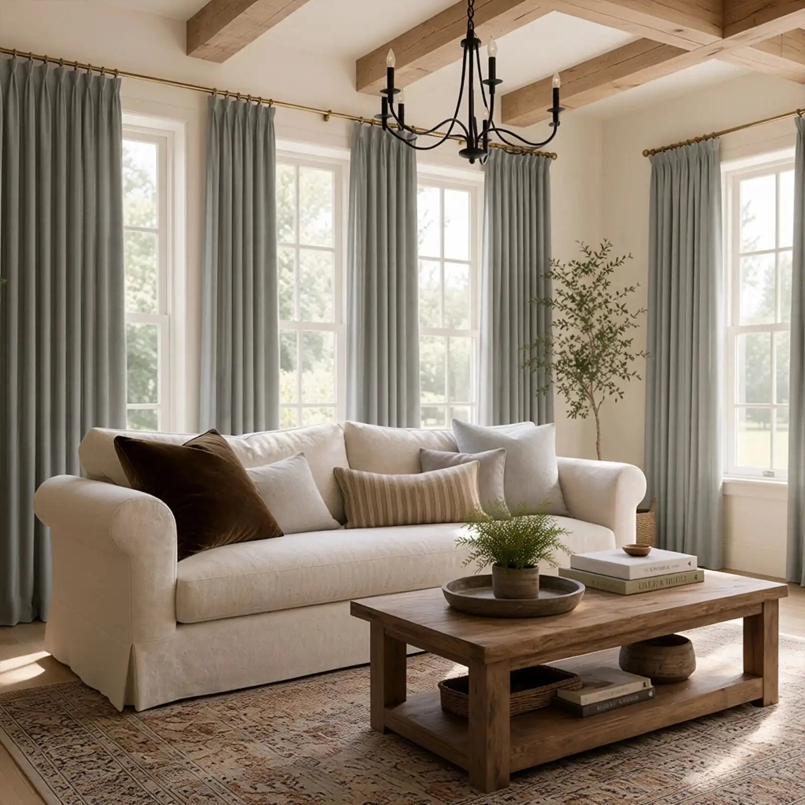 Bennett Linen Blend Curtains