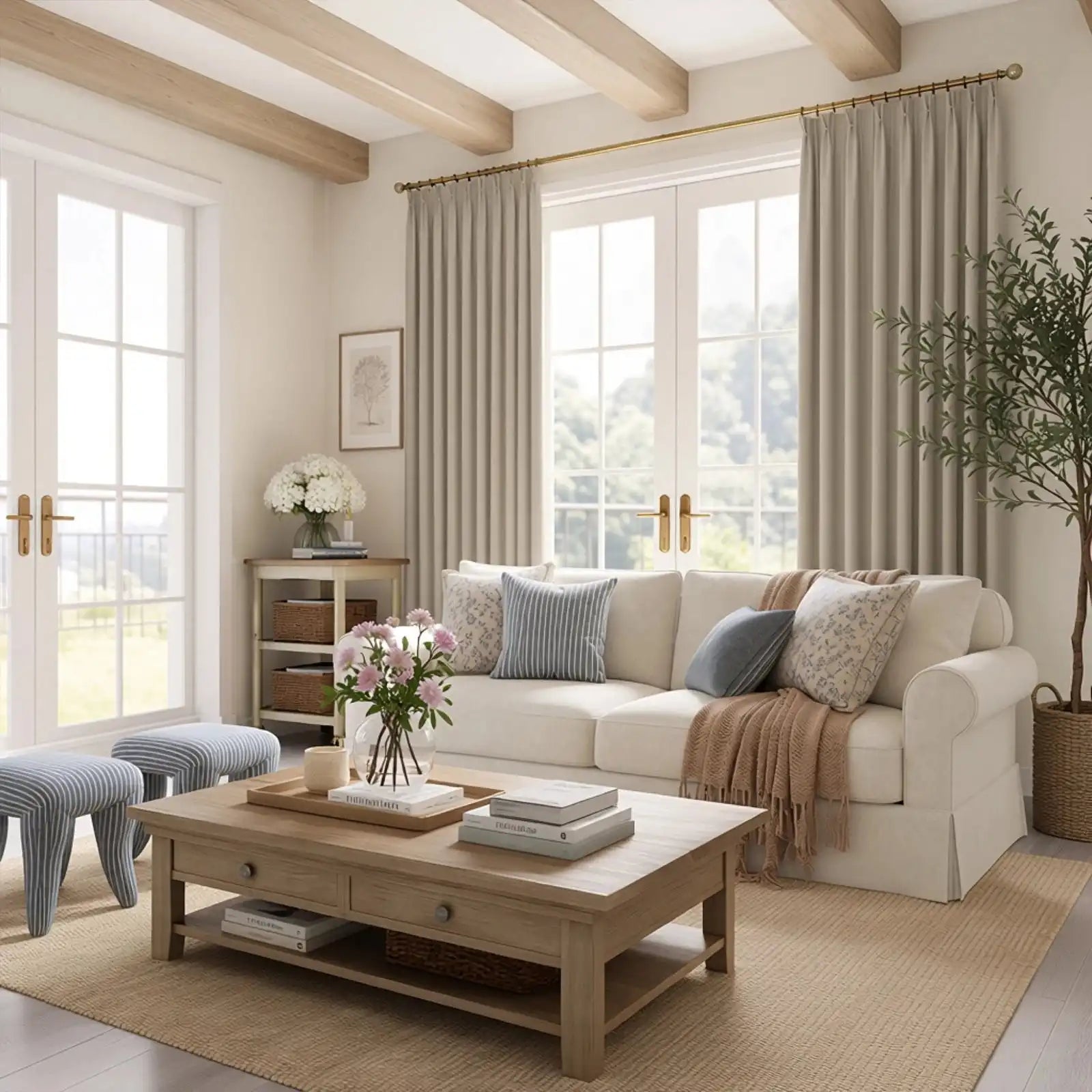 Bennett Linen Blend Curtains