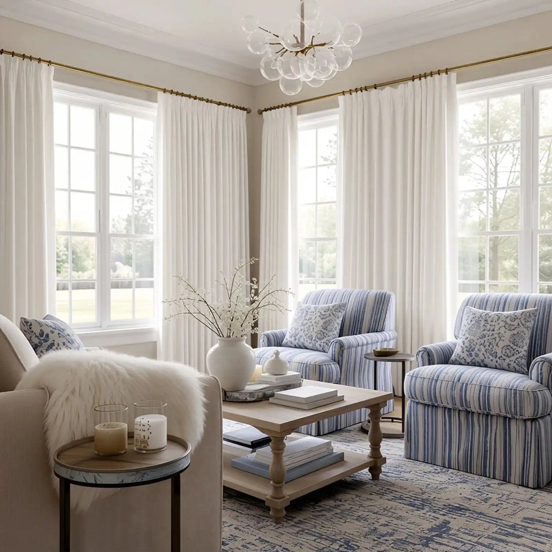 Bennett Linen Blend Curtains