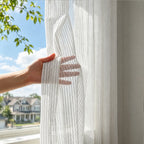 Blair Striped Semi Sheer Curtains