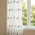 Bonnie Little Pony Embroidered Sheer Curtains