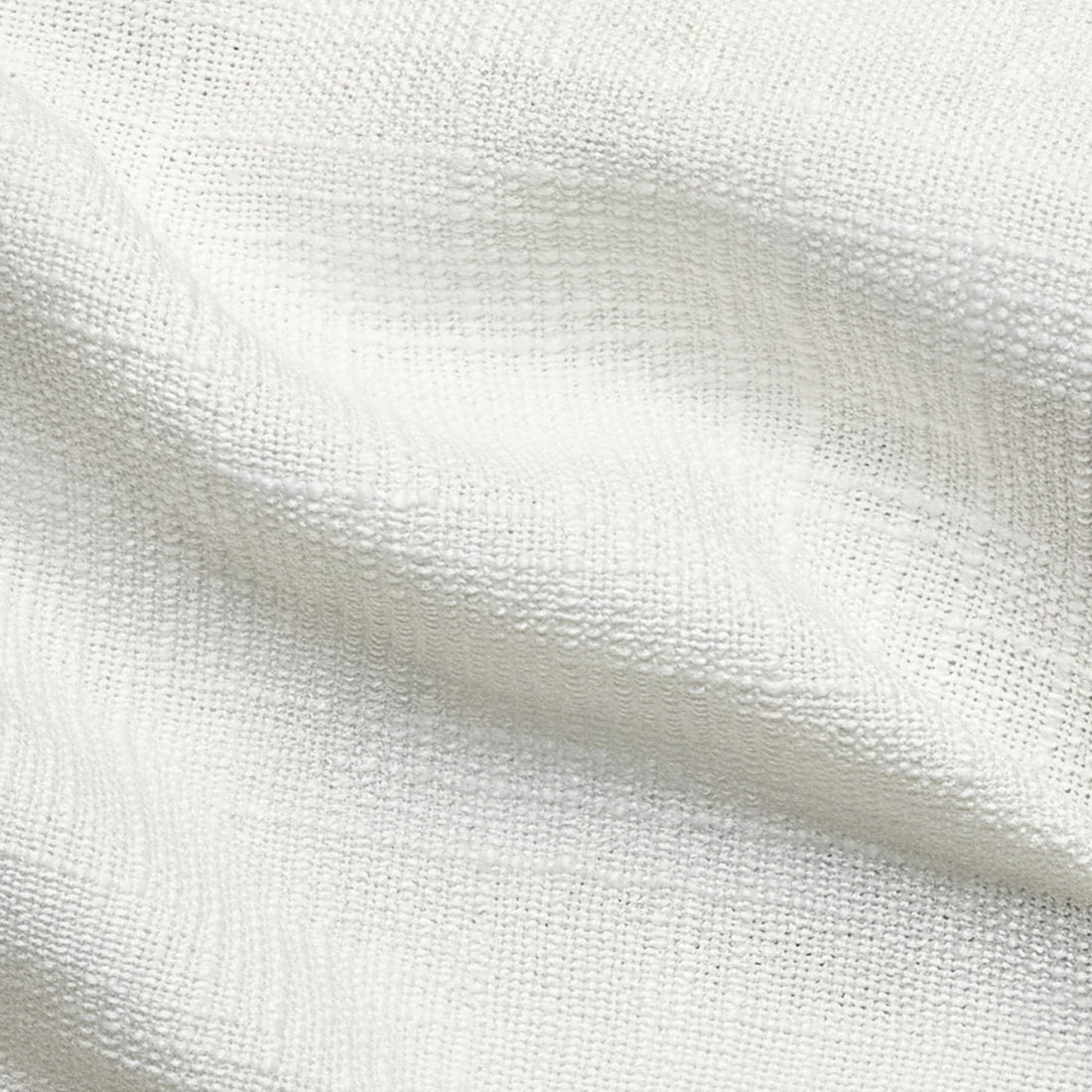 Caleb Custom Curtains Ivory White Fabric