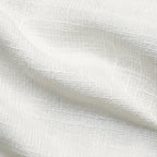 Caleb Custom Curtains Ivory White Fabric