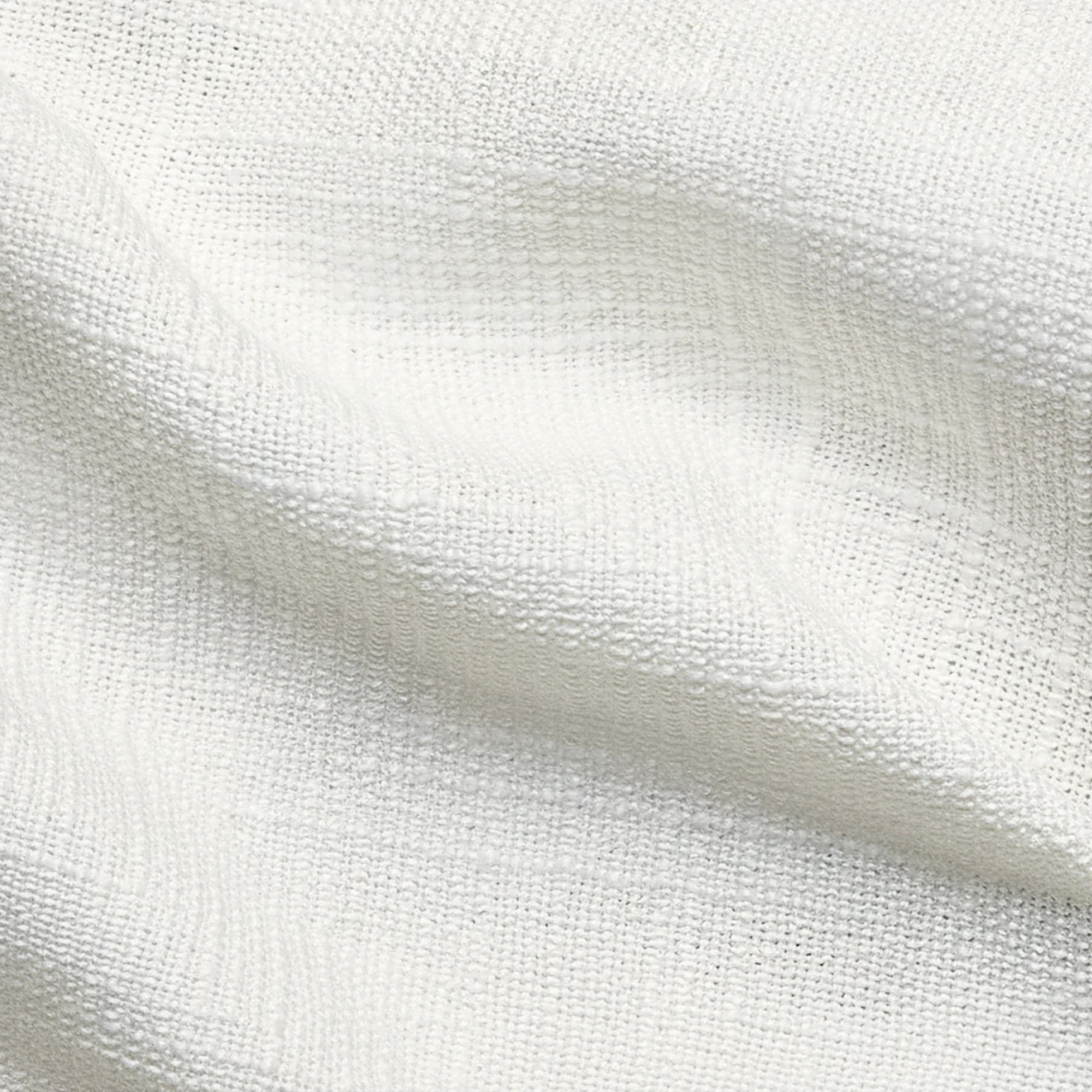 Caleb Custom Curtains Ivory White Fabric