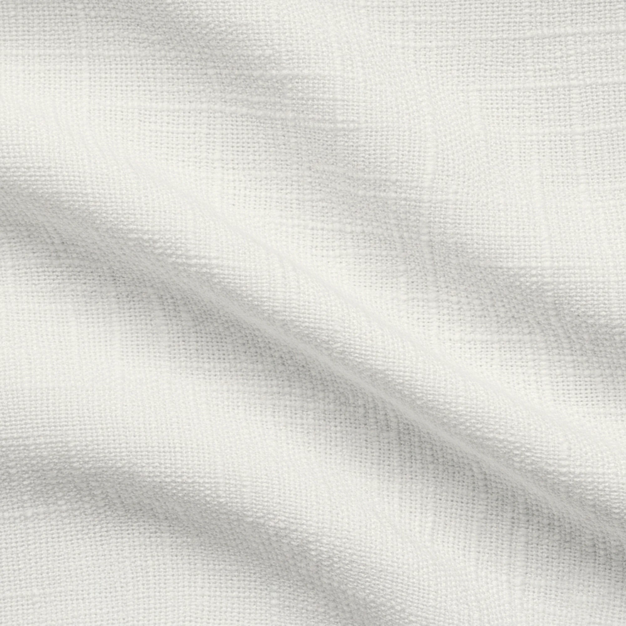 Caleb Custom Curtains Ivory White Fabric Details