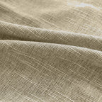 Caleb Custom Curtains Khaki Fabric  Details