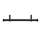 Custom curtain rod ceiling installation