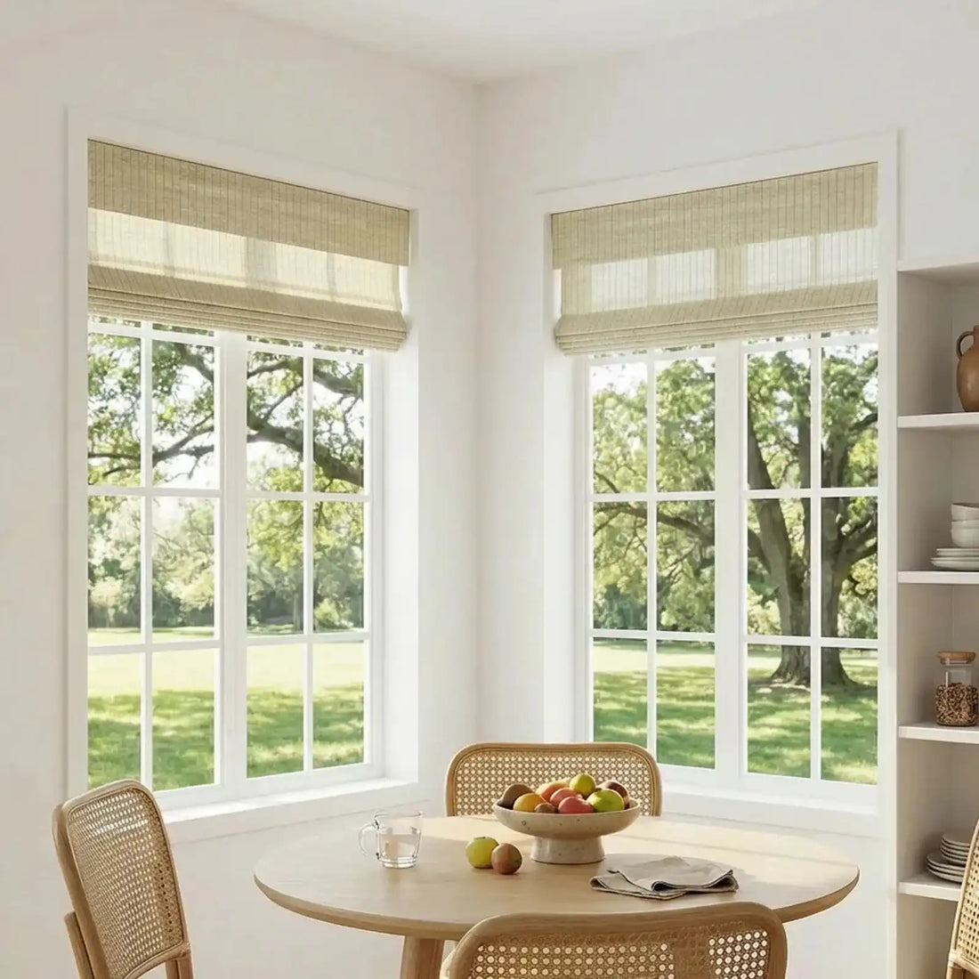 Clyde Natural Ramie Woven Wood Shades