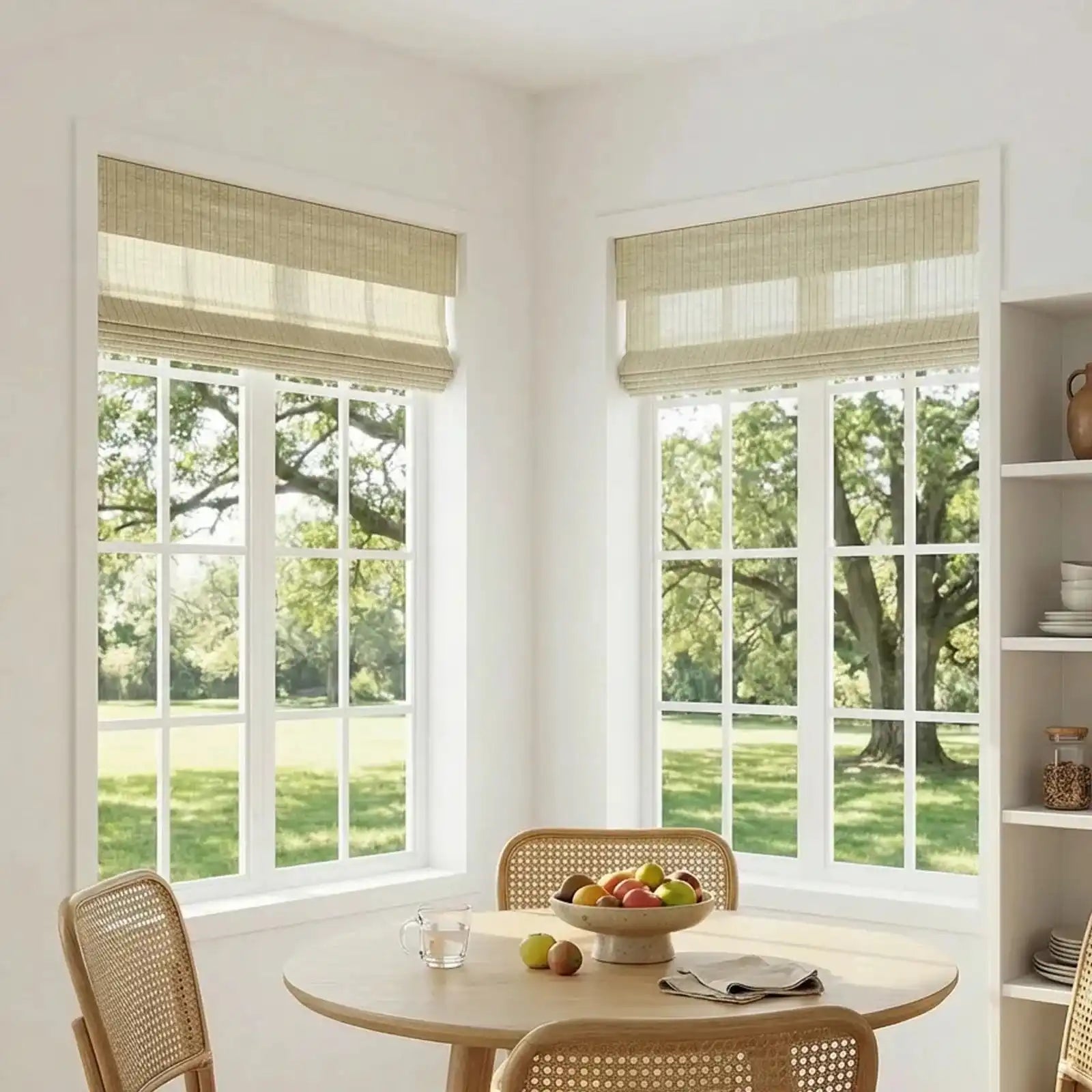 Clyde Natural Ramie Woven Wood Shades