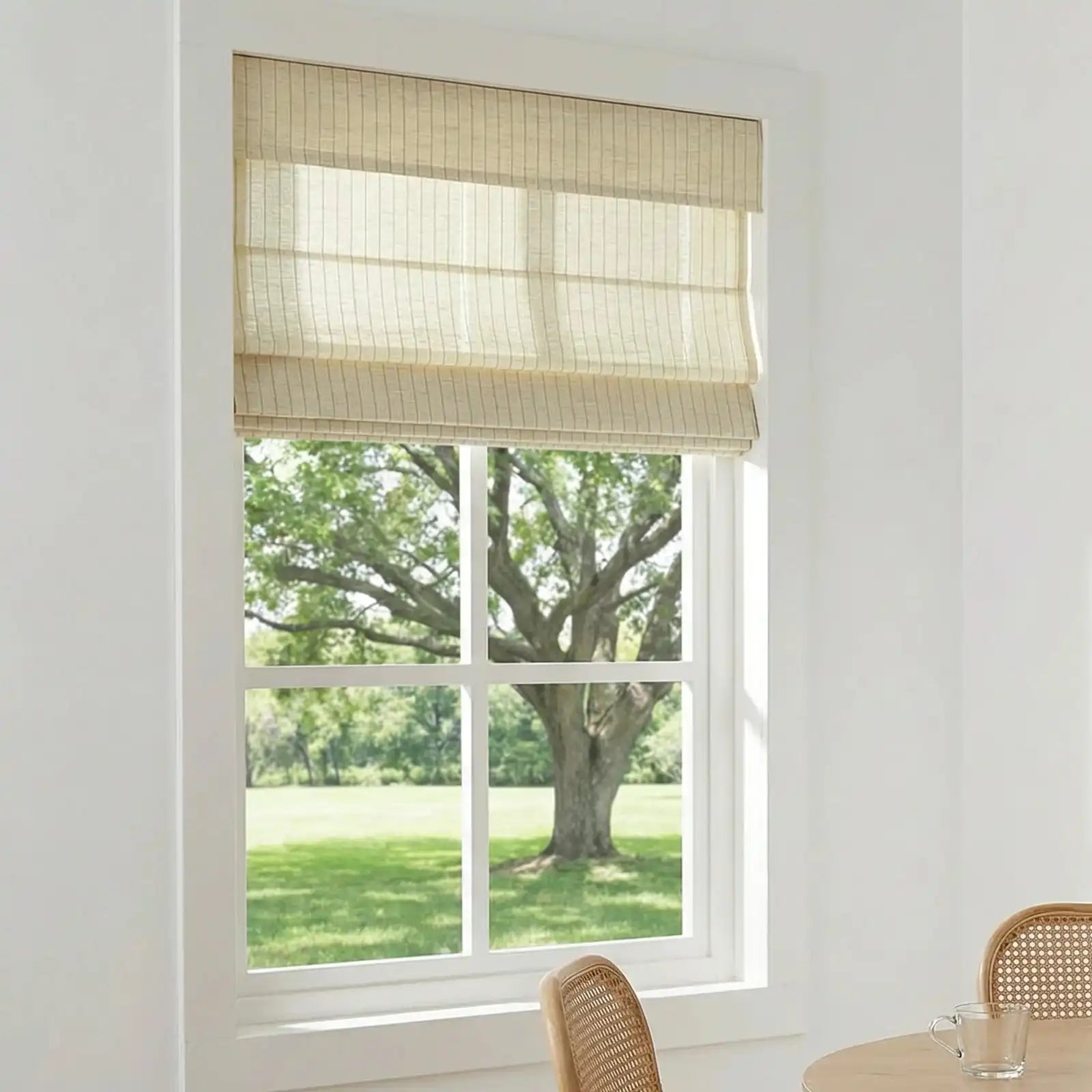 Clyde Natural Ramie Woven Wood Shades
