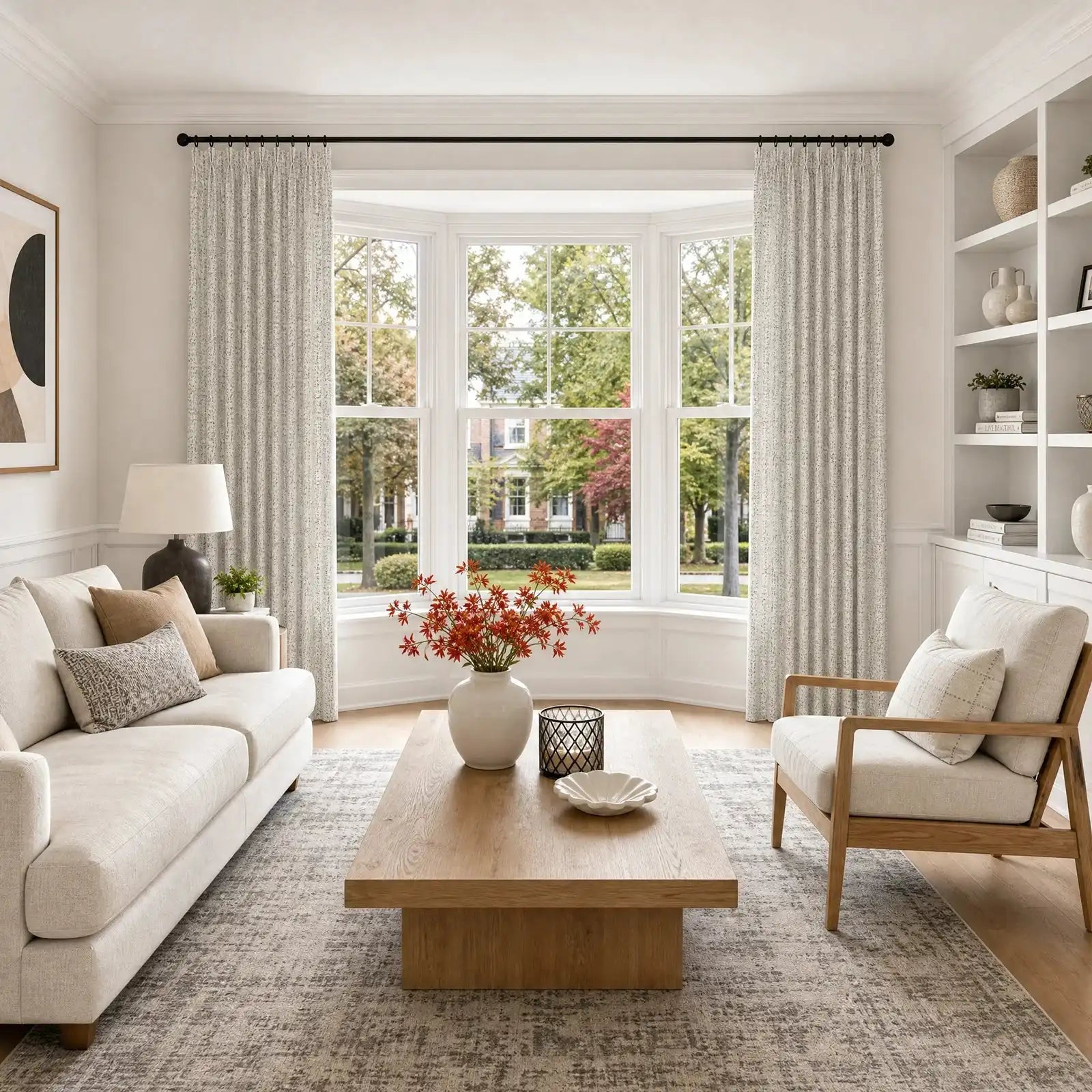Dale Dimensional Cotton-Linen Textured Curtains