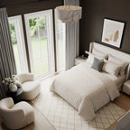 Dale Dimensional Cotton-Linen Textured Curtains