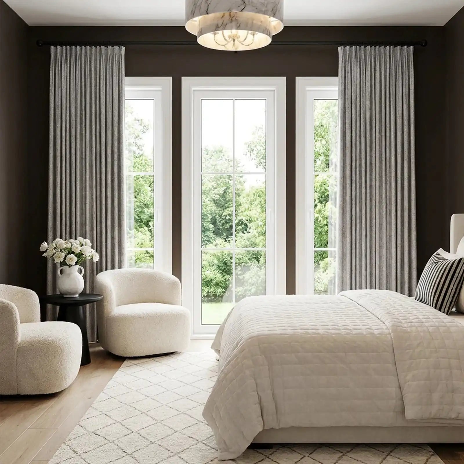 Dale Dimensional Cotton-Linen Textured Curtains