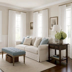 Dune Jacquard Wool-Linen Blend Curtains