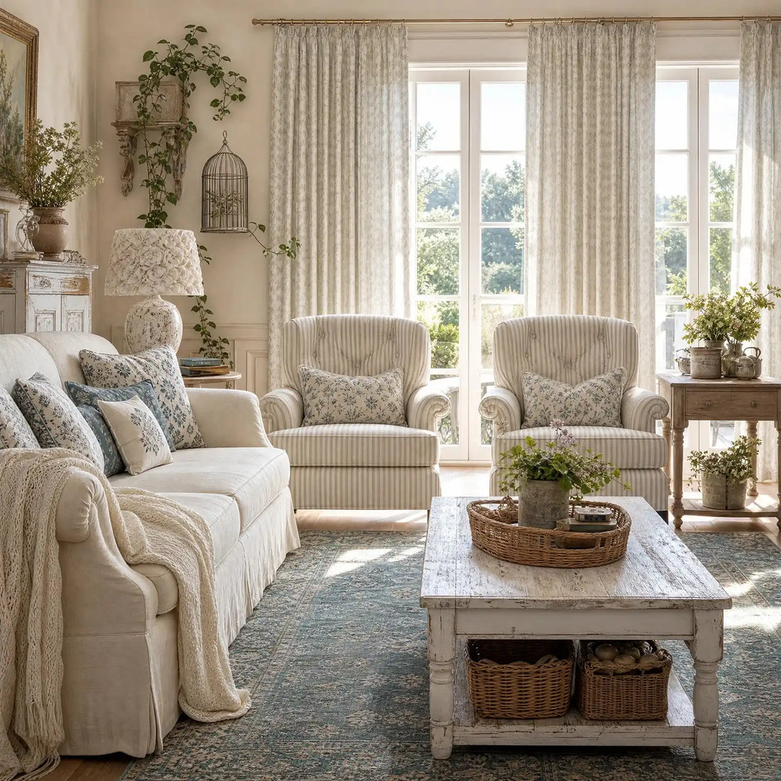 Dune Jacquard Wool-Linen Blend Curtains