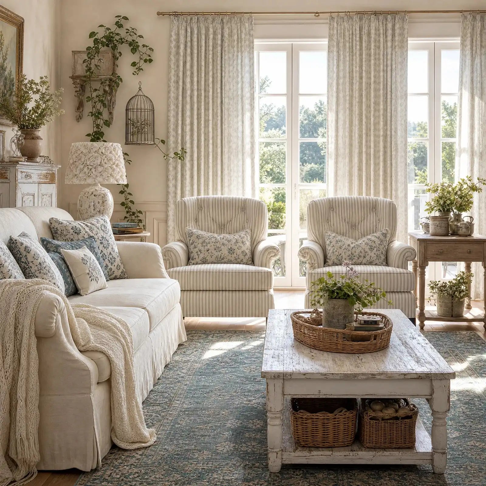 Dune Jacquard Wool-Linen Blend Curtains