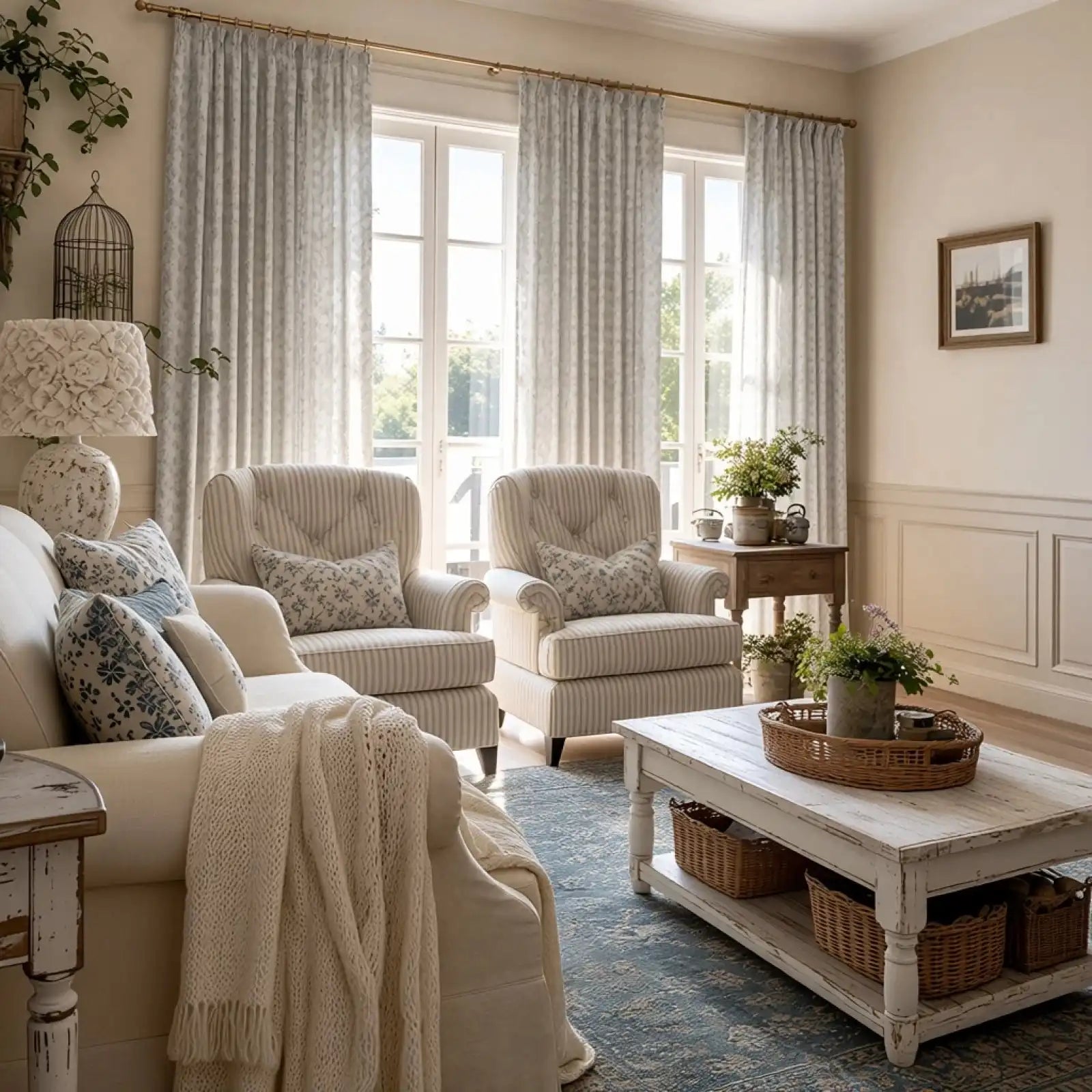 Dune Jacquard Wool-Linen Blend Curtains