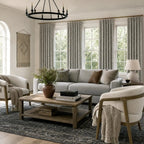Dune Jacquard Wool-Linen Blend Curtains