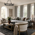 Dune Jacquard Wool-Linen Blend Curtains