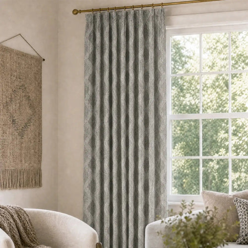 Dune Jacquard Wool-Linen Blend Curtains